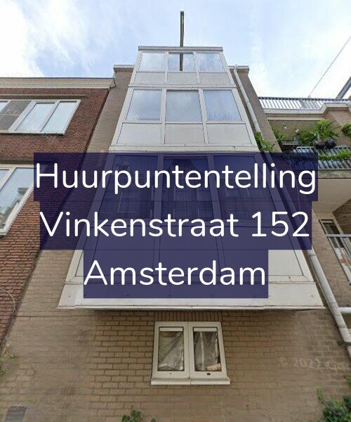 Foto gevel Huurpuntentelling voor Vinkenstraat 152, Amsterdam
