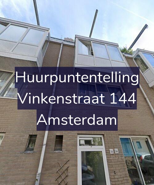Foto gevel Huurpuntentelling voor Vinkenstraat 144, Amsterdam
