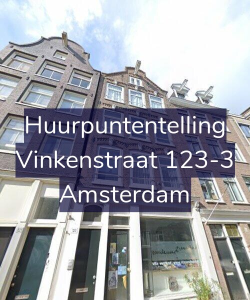 Foto gevel Huurpuntentelling voor Vinkenstraat 123-3, Amsterdam