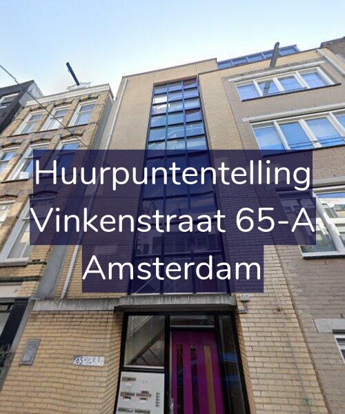 Foto gevel Huurpuntentelling voor Vinkenstraat 65-A, Amsterdam