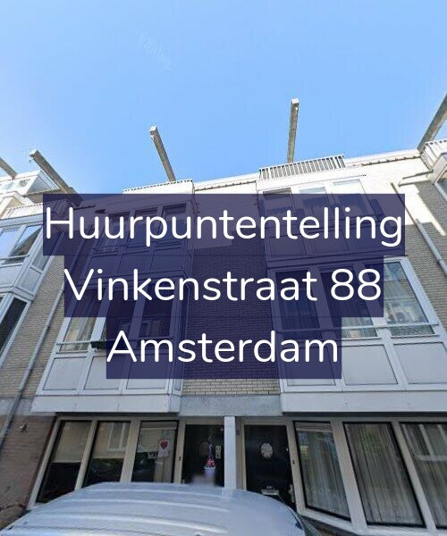 Foto gevel Huurpuntentelling voor Vinkenstraat 88, Amsterdam