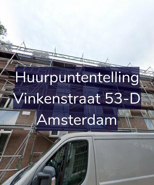 Foto gevel Huurpuntentelling voor Vinkenstraat 53-D, Amsterdam