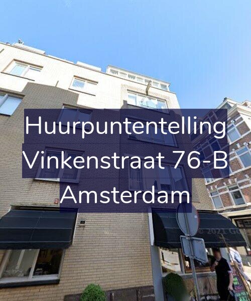 Foto gevel Huurpuntentelling voor Vinkenstraat 76-B, Amsterdam