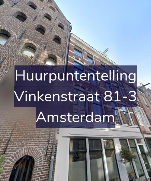 Foto gevel Huurpuntentelling voor Vinkenstraat 81-3, Amsterdam
