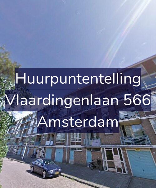 Foto gevel Huurpuntentelling voor Vlaardingenlaan 566, Amsterdam