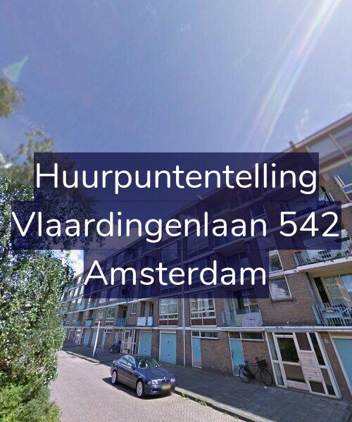 Foto gevel Huurpuntentelling voor Vlaardingenlaan 542, Amsterdam
