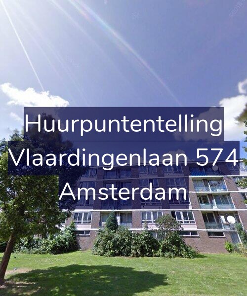Foto gevel Huurpuntentelling voor Vlaardingenlaan 574, Amsterdam