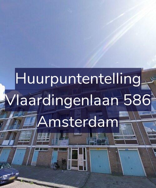 Foto gevel Huurpuntentelling voor Vlaardingenlaan 586, Amsterdam