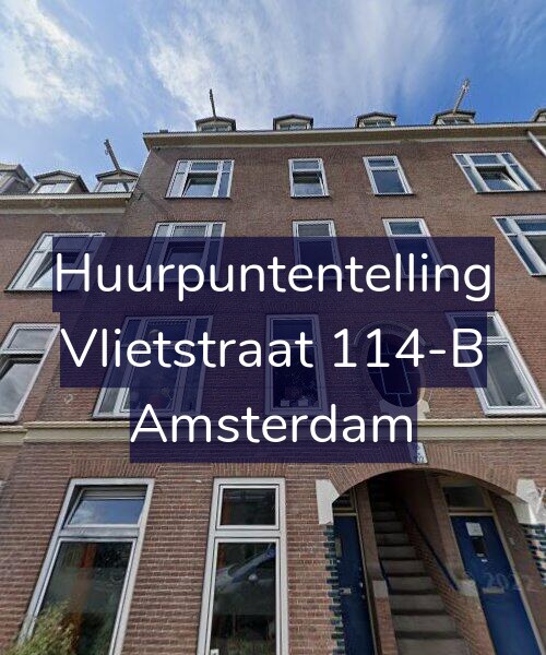 Foto gevel Huurpuntentelling voor Vlietstraat 114-B, Amsterdam