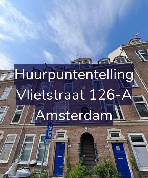 Foto gevel Huurpuntentelling voor Vlietstraat 126-A, Amsterdam