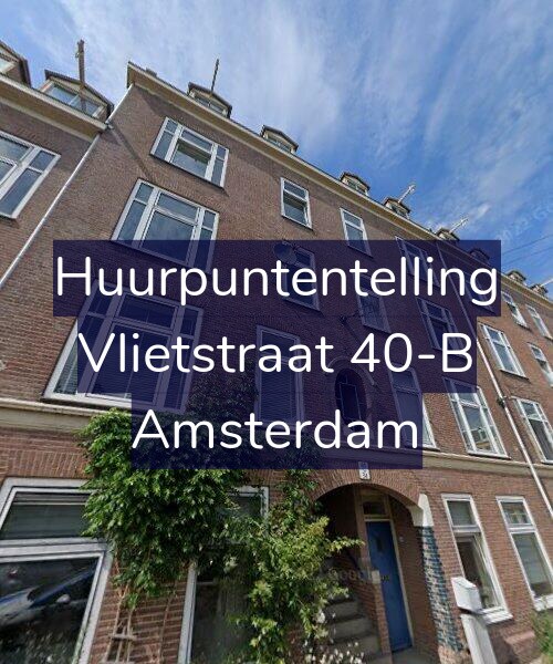 Foto gevel Huurpuntentelling voor Vlietstraat 40-B, Amsterdam