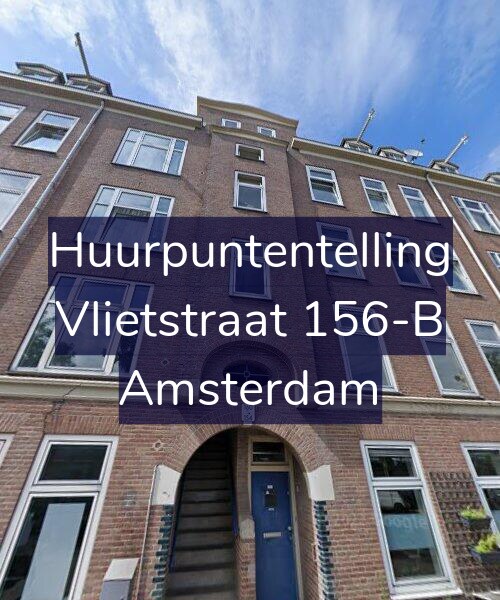 Foto gevel Huurpuntentelling voor Vlietstraat 156-B, Amsterdam