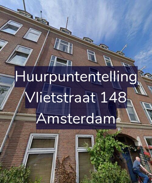 Foto gevel Huurpuntentelling voor Vlietstraat 148, Amsterdam