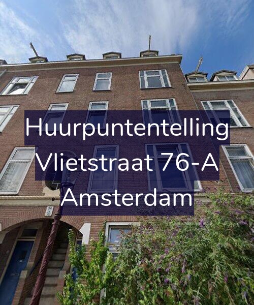 Foto gevel Huurpuntentelling voor Vlietstraat 76-A, Amsterdam