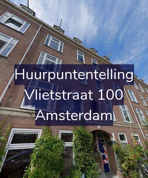 Foto gevel Huurpuntentelling voor Vlietstraat 100, Amsterdam