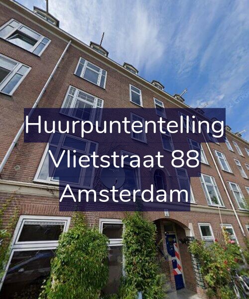 Foto gevel Huurpuntentelling voor Vlietstraat 88, Amsterdam