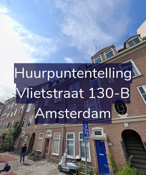 Foto gevel Huurpuntentelling voor Vlietstraat 130-B, Amsterdam