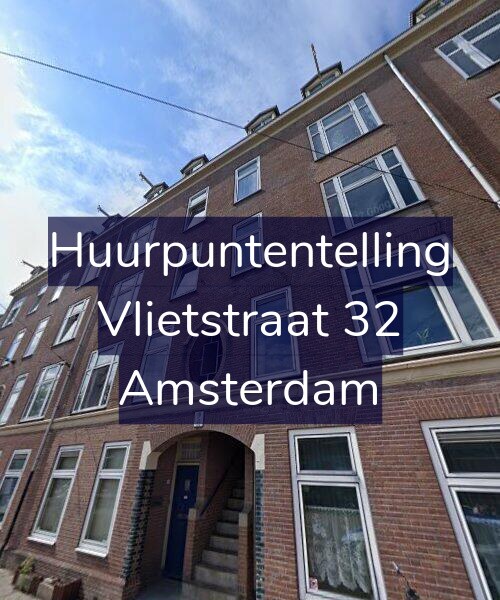 Foto gevel Huurpuntentelling voor Vlietstraat 32, Amsterdam