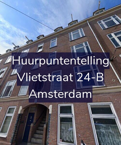 Foto gevel Huurpuntentelling voor Vlietstraat 24-B, Amsterdam