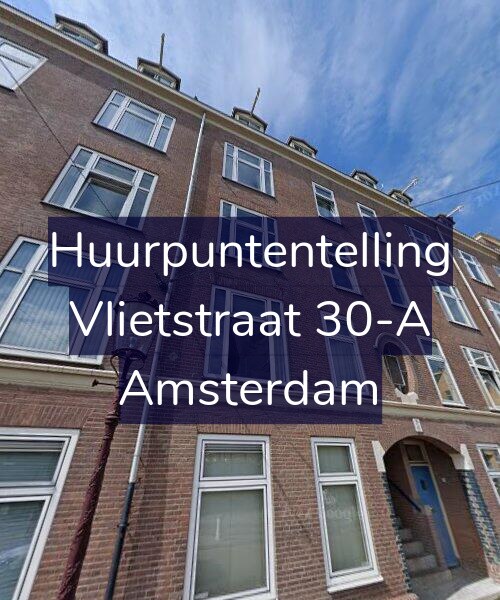 Foto gevel Huurpuntentelling voor Vlietstraat 30-A, Amsterdam