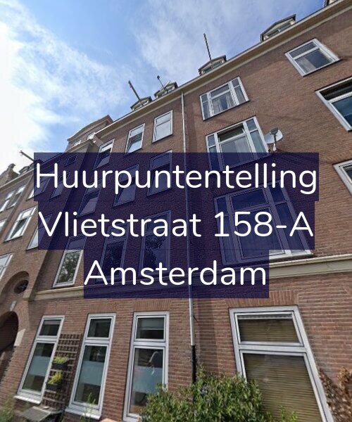 Foto gevel Huurpuntentelling voor Vlietstraat 158-A, Amsterdam