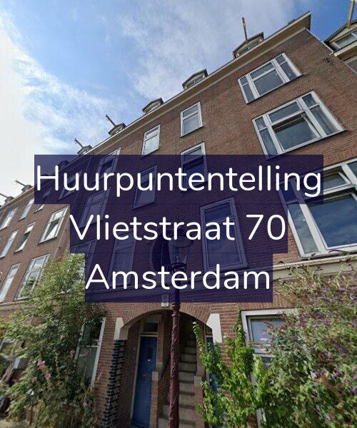 Foto gevel Huurpuntentelling voor Vlietstraat 70, Amsterdam