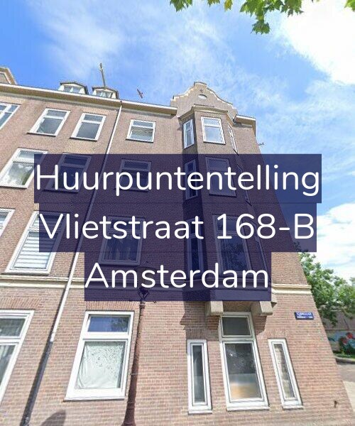 Foto gevel Huurpuntentelling voor Vlietstraat 168-B, Amsterdam