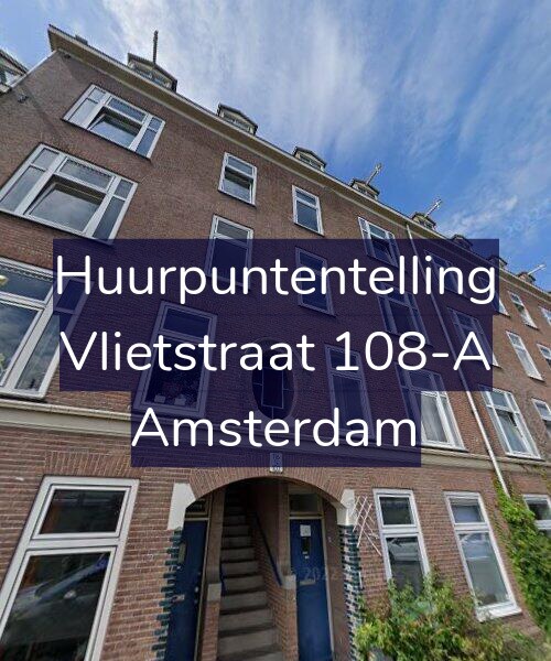 Foto gevel Huurpuntentelling voor Vlietstraat 108-A, Amsterdam