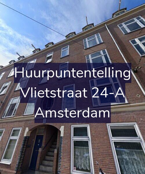 Foto gevel Huurpuntentelling voor Vlietstraat 24-A, Amsterdam
