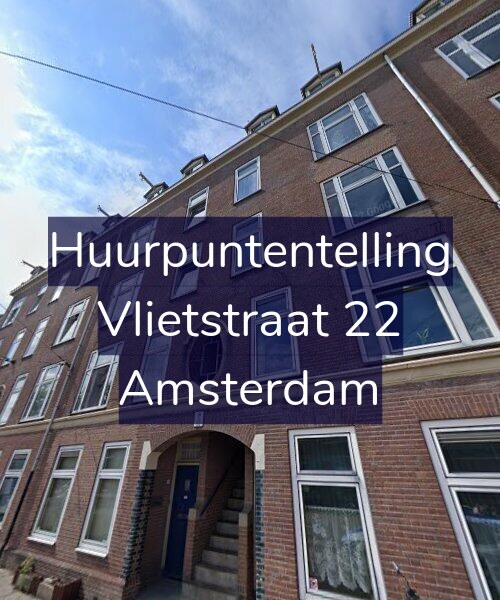 Foto gevel Huurpuntentelling voor Vlietstraat 22, Amsterdam