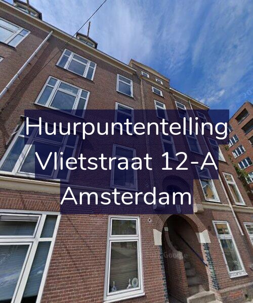 Foto gevel Huurpuntentelling voor Vlietstraat 12-A, Amsterdam