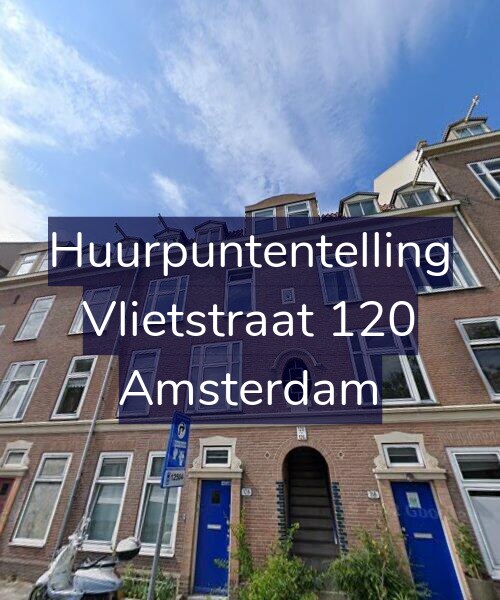 Foto gevel Huurpuntentelling voor Vlietstraat 120, Amsterdam