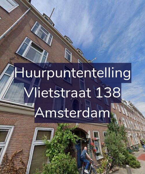 Foto gevel Huurpuntentelling voor Vlietstraat 138, Amsterdam