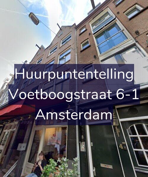 Foto gevel Huurpuntentelling voor Voetboogstraat 6-1, Amsterdam