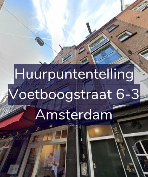 Foto gevel Huurpuntentelling voor Voetboogstraat 6-3, Amsterdam