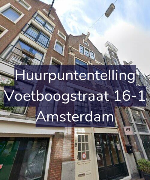 Foto gevel Huurpuntentelling voor Voetboogstraat 16-1, Amsterdam