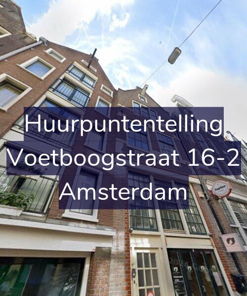 Foto gevel Huurpuntentelling voor Voetboogstraat 16-2, Amsterdam