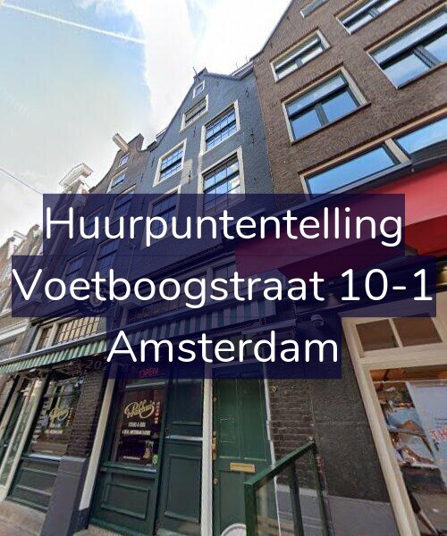 Foto gevel Huurpuntentelling voor Voetboogstraat 10-1, Amsterdam