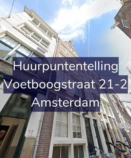 Foto gevel Huurpuntentelling voor Voetboogstraat 21-2, Amsterdam