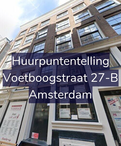 Foto gevel Huurpuntentelling voor Voetboogstraat 27-B, Amsterdam