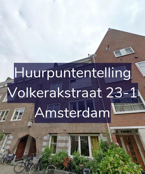 Foto gevel Huurpuntentelling voor Volkerakstraat 23-1, Amsterdam