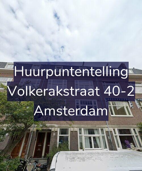 Foto gevel Huurpuntentelling voor Volkerakstraat 40-2, Amsterdam