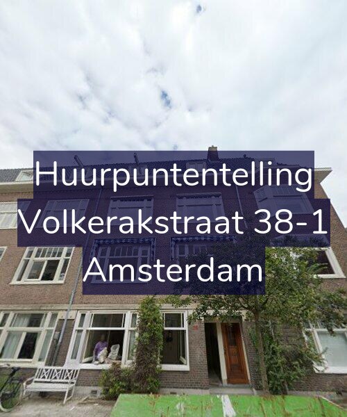 Foto gevel Huurpuntentelling voor Volkerakstraat 38-1, Amsterdam