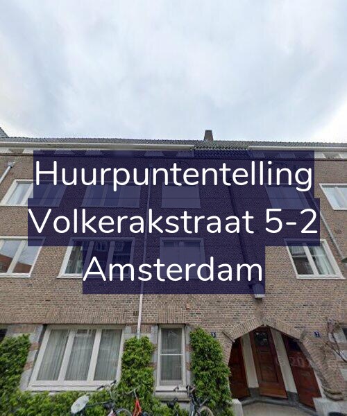 Foto gevel Huurpuntentelling voor Volkerakstraat 5-2, Amsterdam
