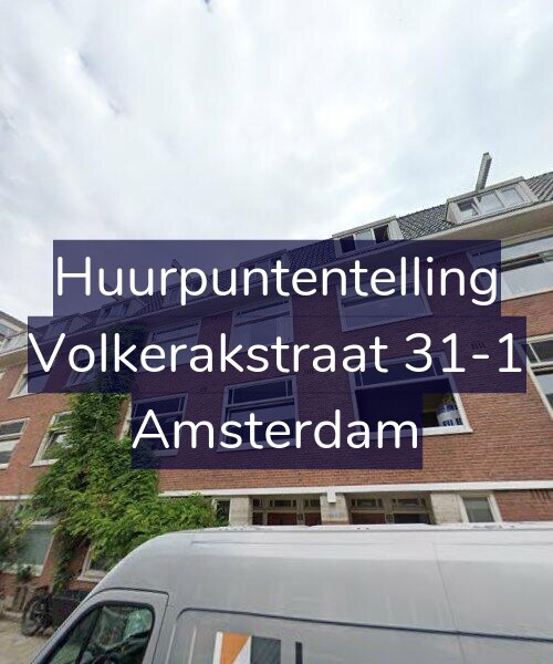 Foto gevel Huurpuntentelling voor Volkerakstraat 31-1, Amsterdam