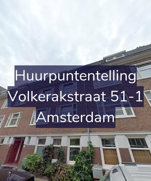 Foto gevel Huurpuntentelling voor Volkerakstraat 51-1, Amsterdam