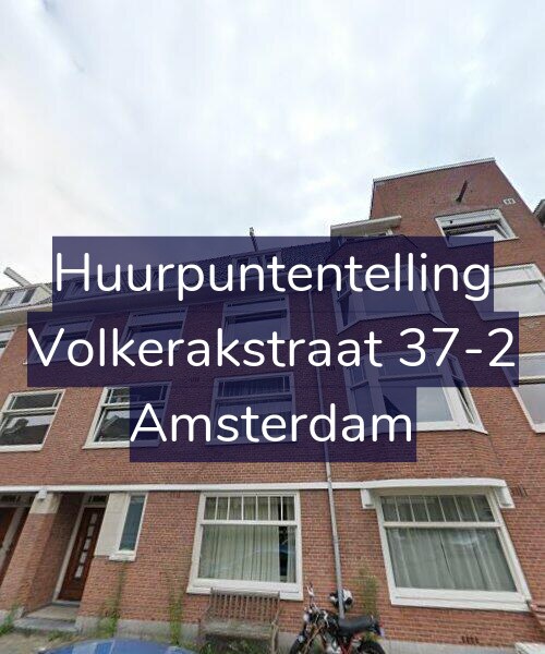 Foto gevel Huurpuntentelling voor Volkerakstraat 37-2, Amsterdam