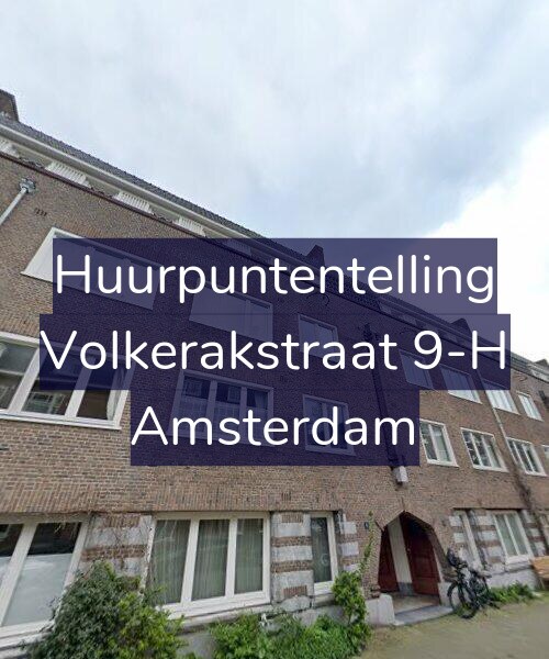 Foto gevel Huurpuntentelling voor Volkerakstraat 9-H, Amsterdam