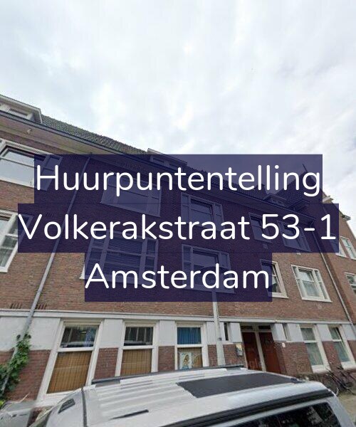 Foto gevel Huurpuntentelling voor Volkerakstraat 53-1, Amsterdam
