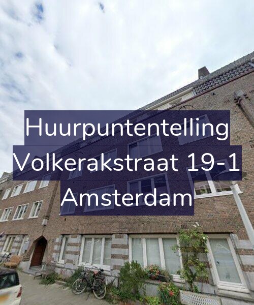 Foto gevel Huurpuntentelling voor Volkerakstraat 19-1, Amsterdam